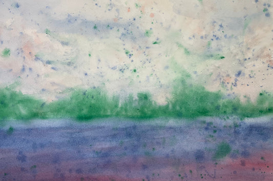 Rainy Day at the Lake | Giclée Art Print